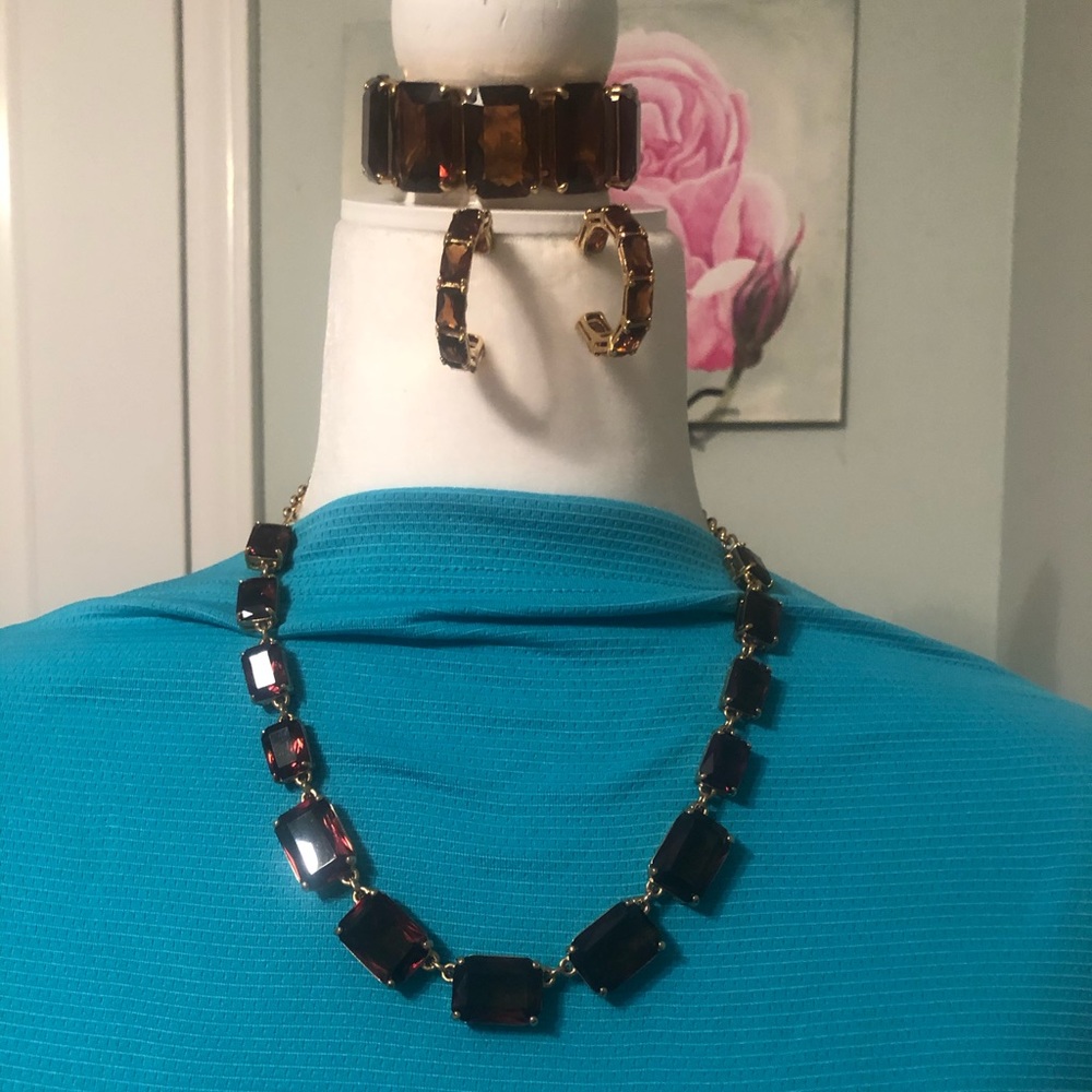 Kate Spade ♠️ smoky topaz jewelry set